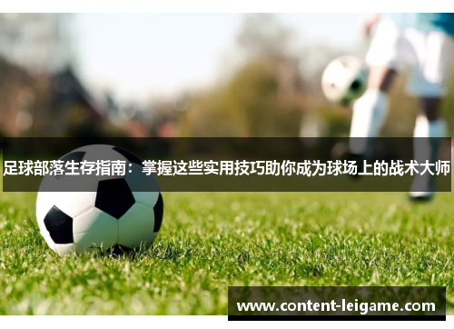 足球部落生存指南：掌握这些实用技巧助你成为球场上的战术大师